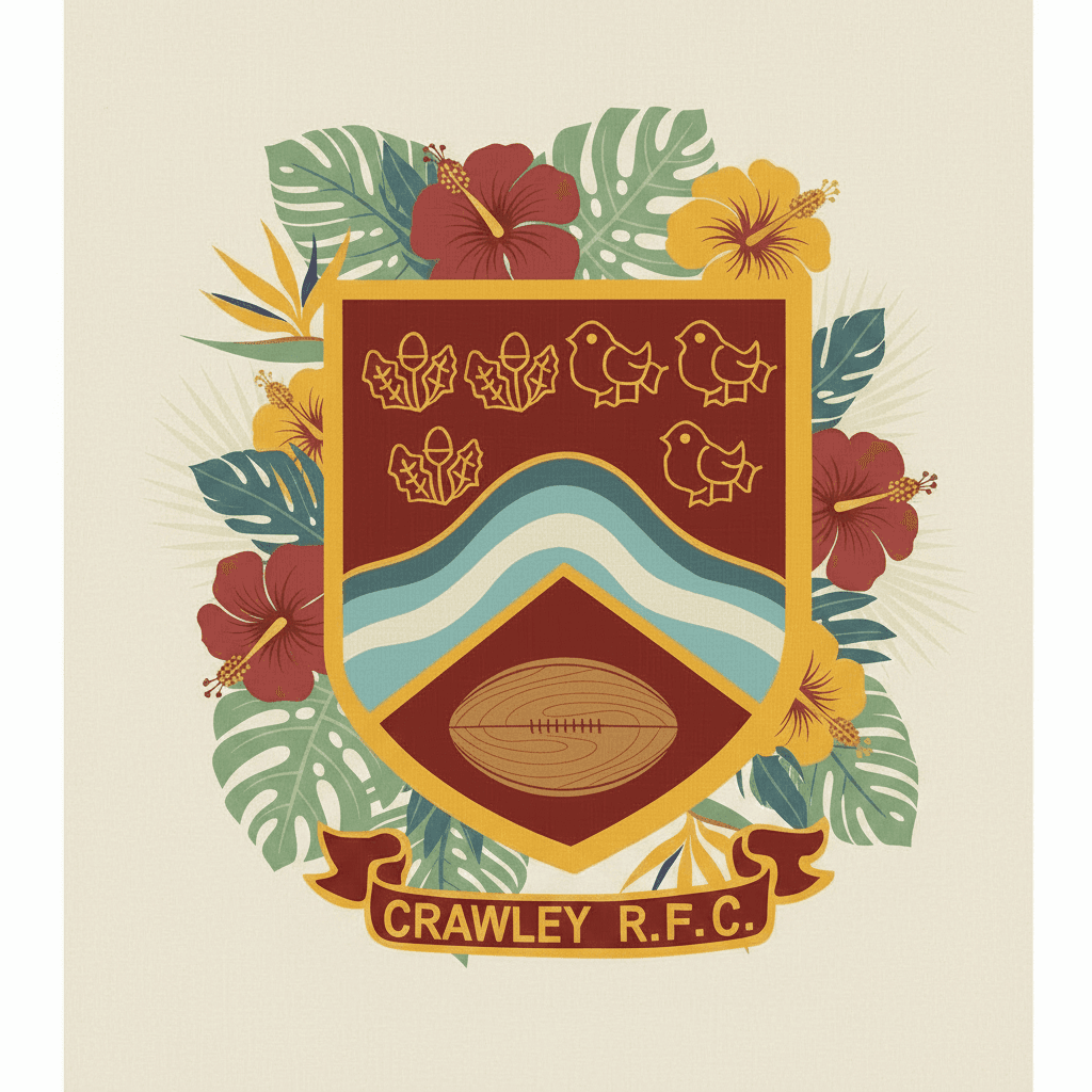 Crawley script tee (front)
